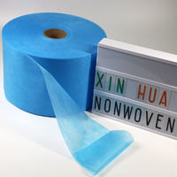 China Factory Directly Supply Medical Blue Skin-friendly 100%Polypropylene PP Spunbond Non Woven Face Mask Material